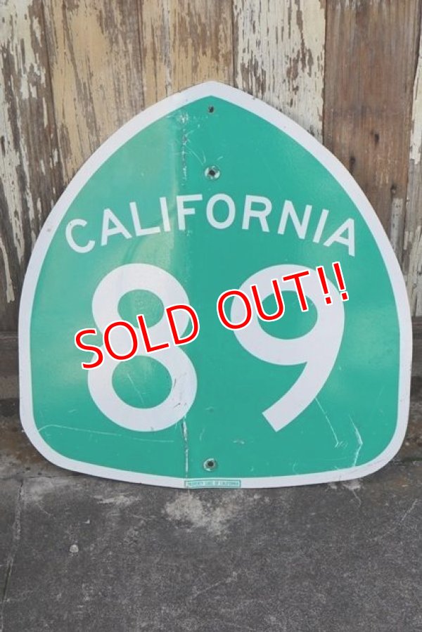 画像1: dp-210901-34 Road Sign CALIFORNIA Freeway 89 Sign 