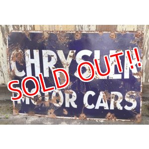 画像: dp-210901-36 CHRYSLER MOTOR CARS 1920's-1930's Sign