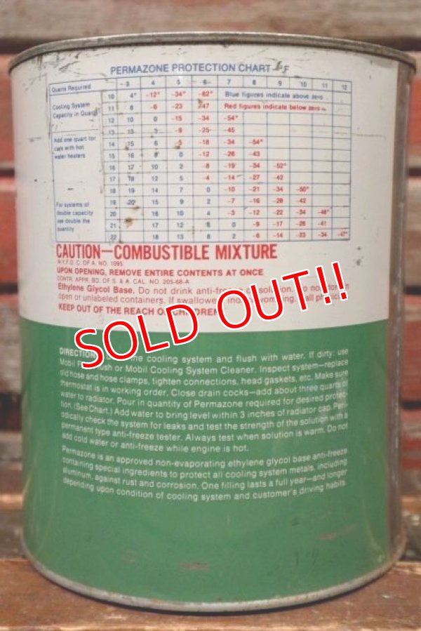 画像5: dp-210901-59 Mobil / Permazone anti-freeze coolant can
