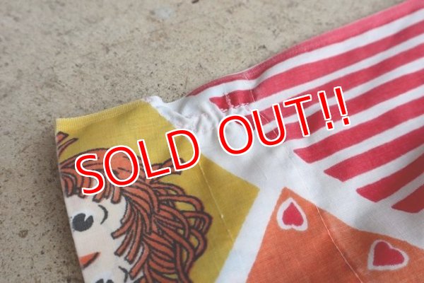 画像7: ct-210801-60 Raggedy Ann & Andy / 1970's-1980's Flat Sheet (Twin size)