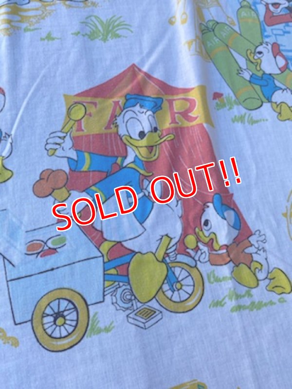 画像5: ct-210801-58 Disney / 1970's Flat Sheet (Twin size)