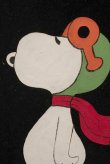 画像2: ct-210901-72 Snoopy / 1970's Velvet Painting Wall Hanging