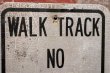 画像2: dp-210801-34 Road Sign / WALK TRACK  NO MOTORIZED VEHICES ALLOWED