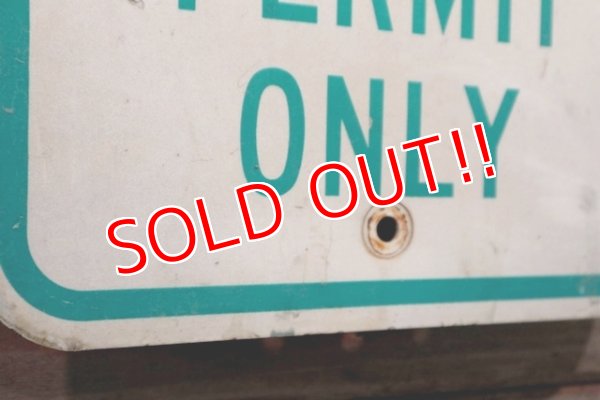 画像4: dp-210801-34 Road Sign / PARKING BY CITY OF OXFORD PERMIT ONLY