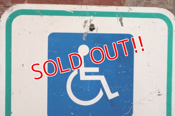 画像2: dp-210801-34 Road Sign / HANDICAPPED PARKING ONLY