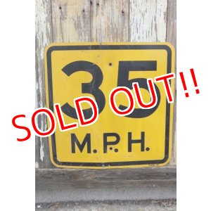 画像: dp-210801-34 Road Sign / 35 M.P.H