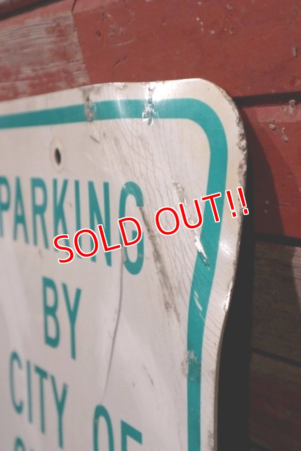 画像5: dp-210801-34 Road Sign / PARKING BY CITY OF OXFORD PERMIT ONLY