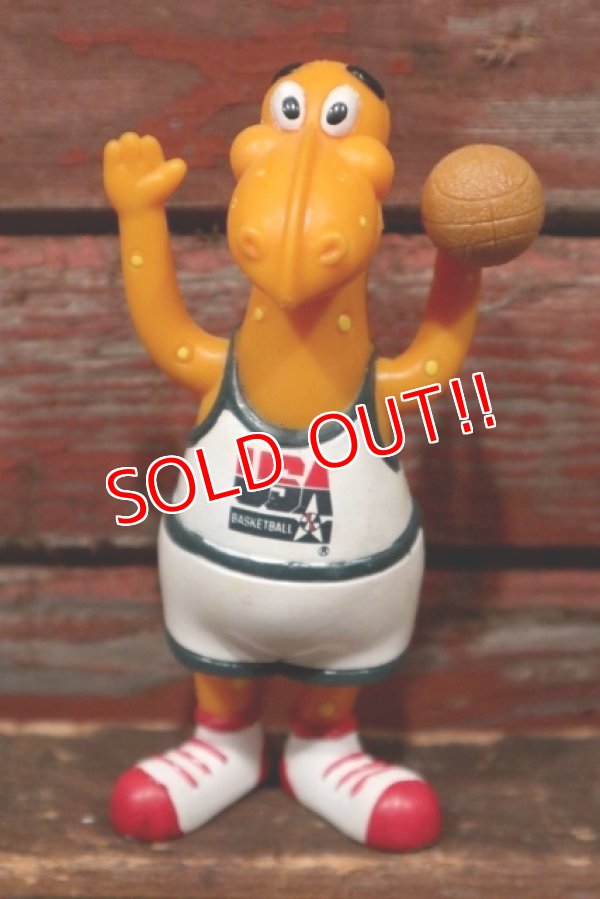 画像1: ct-211001-04 KRAFT / Cheesasaurus Rex 1992 Bendy Figure "Basketball"