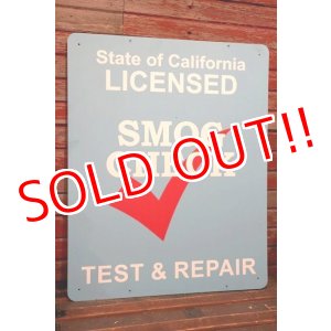 画像: dp-211001-09 State of California LICENSED SMOG CHECK TEST & REPAIR Sign