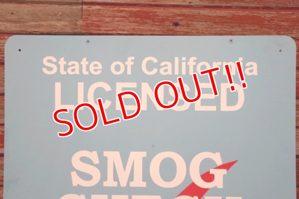 画像2: dp-211001-09 State of California LICENSED SMOG CHECK TEST & REPAIR Sign