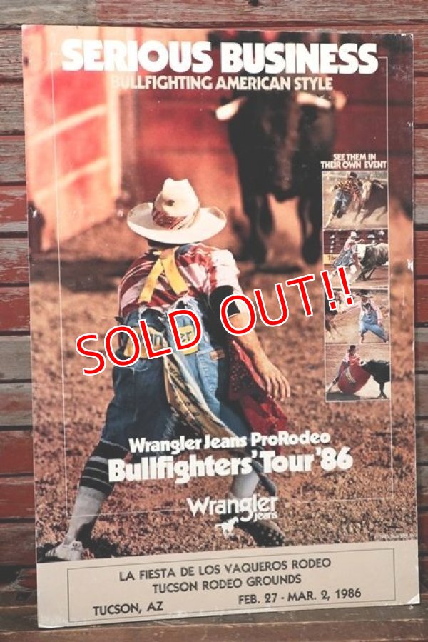 画像1: dp-211001-48 Wrangler / Bullfighter's Tour '86 Poster