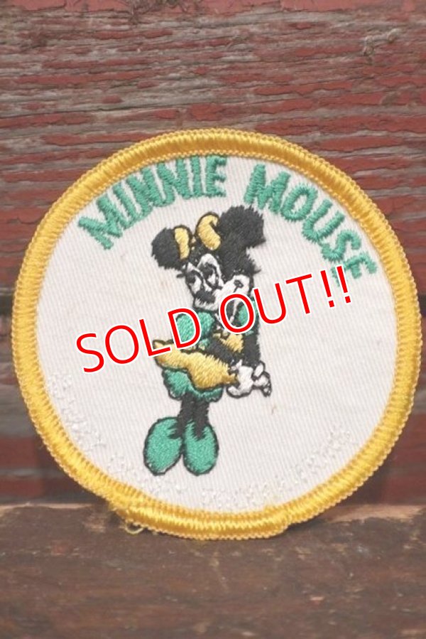 画像1: ct-211001-72 Minnie Mouse / 1970's Patch