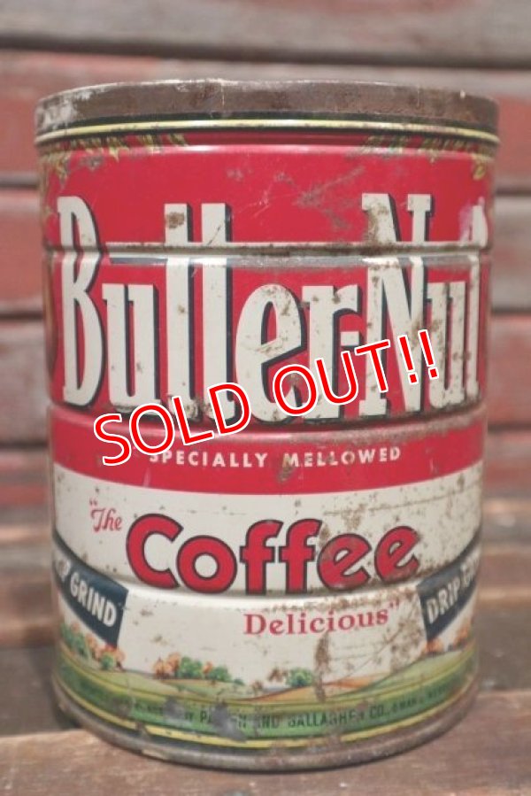 画像1: dp-211001-57 Butter-Nut COFFEE / Vintage Tin Can