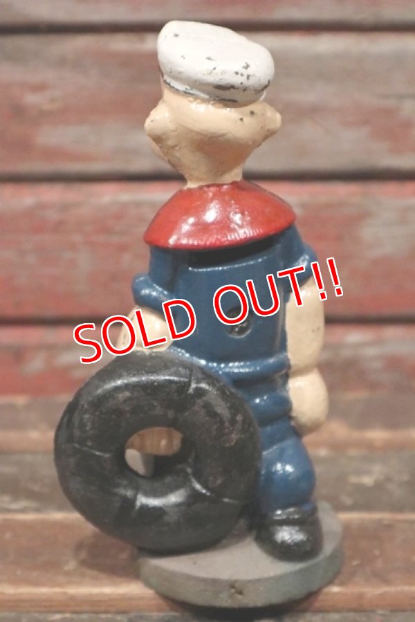 画像5: ct-211101-01 Popeye / 1930's-1940's Cast Iron Coin Bank