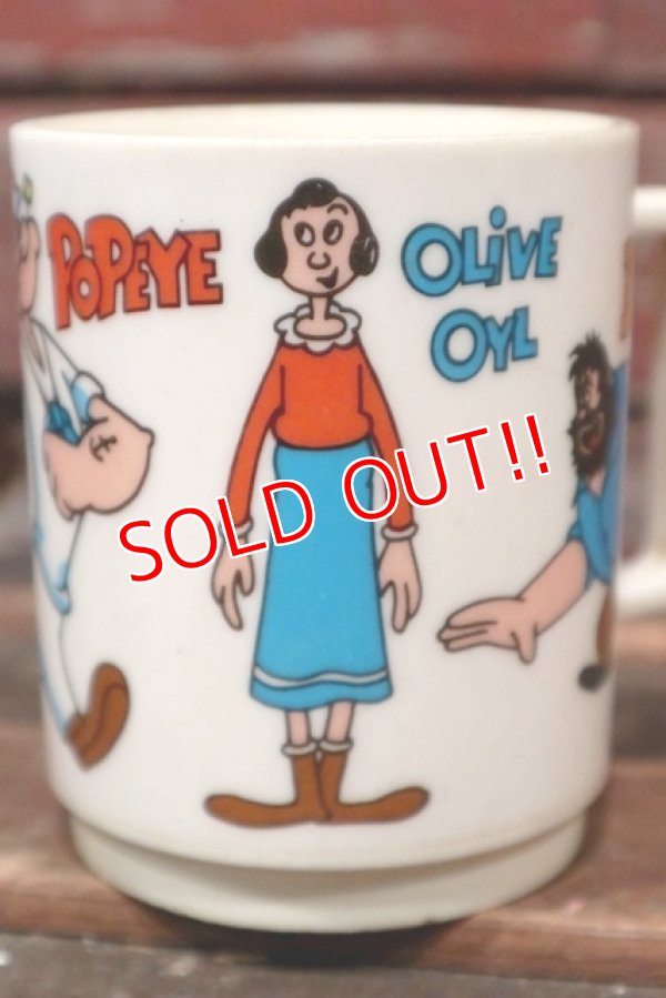 画像2: ct-211101-09 Popeye / deka 1971 Plastic Mug