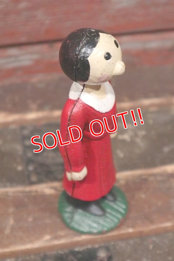 画像5: ct-211101-02 Popeye / Olive Oyl 1930's-1940's Cast Iron Coin Bank