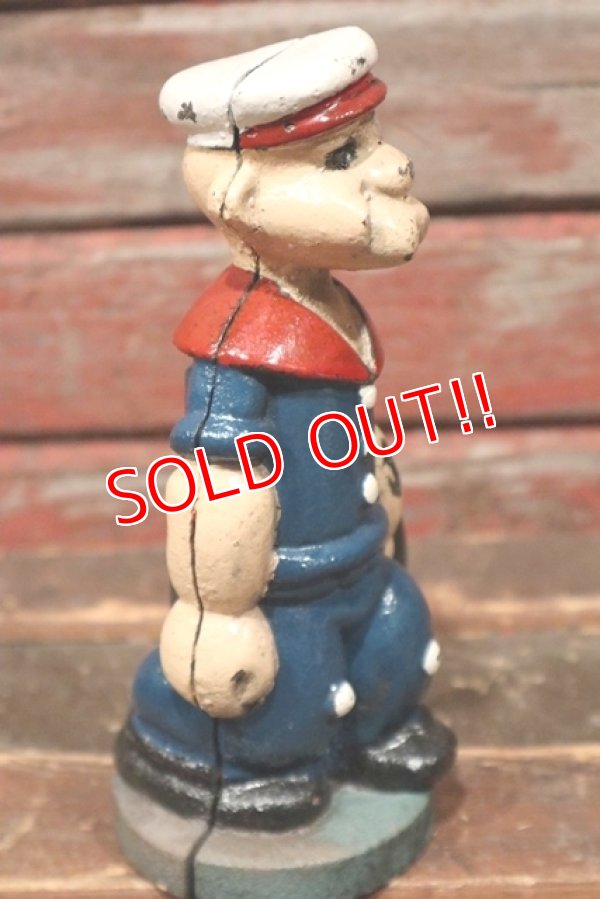 画像3: ct-211101-01 Popeye / 1930's-1940's Cast Iron Coin Bank