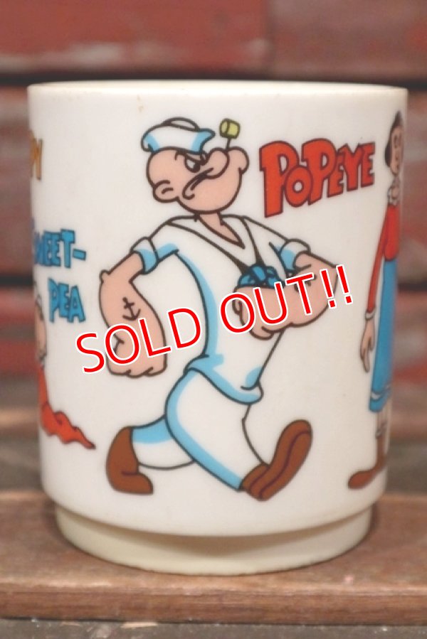 画像1: ct-211101-09 Popeye / deka 1971 Plastic Mug