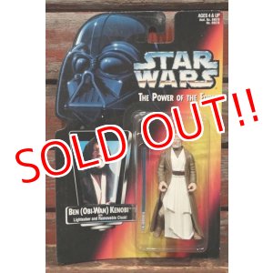 画像: ct-211001-43 STAR WARS / POTF BEN (OBI-WAN) KENOBI with Lightsaber and Removable Coak!