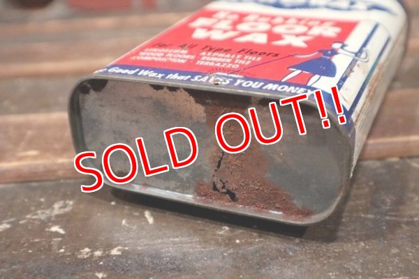 画像7: dp-211110-25 AEROWAX Rubbing FLOOR WAX / Vintage Tin Can