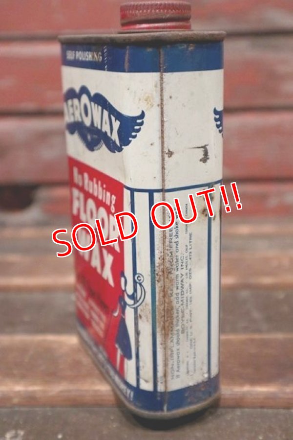 画像5: dp-211110-25 AEROWAX Rubbing FLOOR WAX / Vintage Tin Can