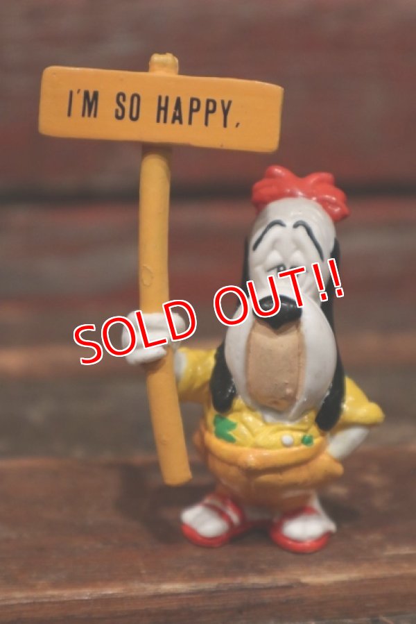 画像1: ct-211101-21 Droopy / Applause 1990 PVC "I'M SO HAPPY" Yellow Shirt