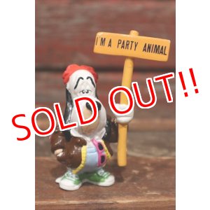 画像: ct-211101-23 Droopy / Applause 1990 PVC "I'M A PARTY ANIMAL" Brown Jacket