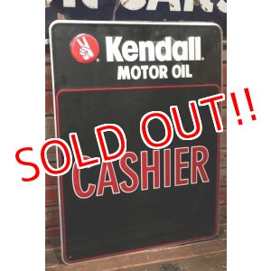 画像: dp-211110-49 Kendall / 1980's Metal Sign "CASHER"