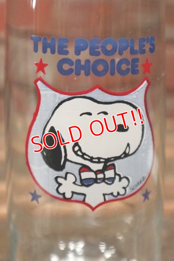 画像2: ct-211101-74 Snoopy / Anchor Hocking 1980's "THE PEOPLE'S CHOICE " Glass