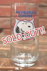 画像: ct-211101-74 Snoopy / Anchor Hocking 1980's "THE PEOPLE'S CHOICE " Glass