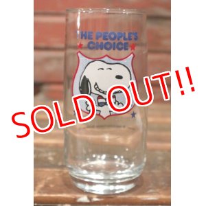 画像: ct-211101-74 Snoopy / Anchor Hocking 1980's "THE PEOPLE'S CHOICE " Glass