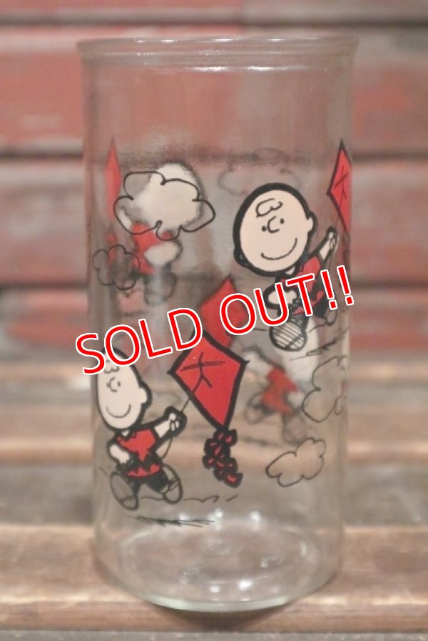 画像1: ct-211101-65 KRAFT / PEANUTS 1980's Jelly Glass "Charlie Brown"