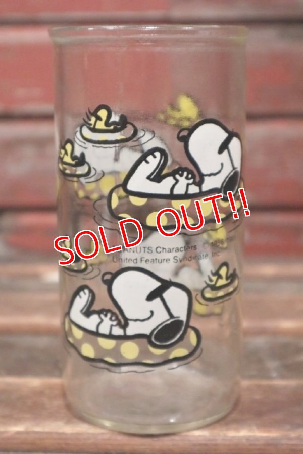 画像1: ct-211101-67 KRAFT / PEANUTS 1980's Jelly Glass "Joe Cool & Woodstock"