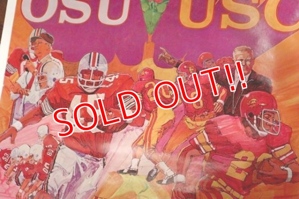 画像3: dp-200301-21 ROSE BOWL / OSU×USC 1973 Poster