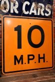 画像1: dp-211110-59 Road Sign "10 M.P.H"