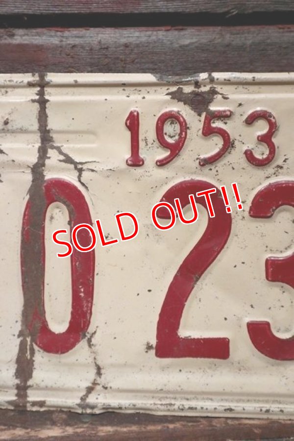 画像3: dp-211110-44 License Plate 1953 State of Illinois