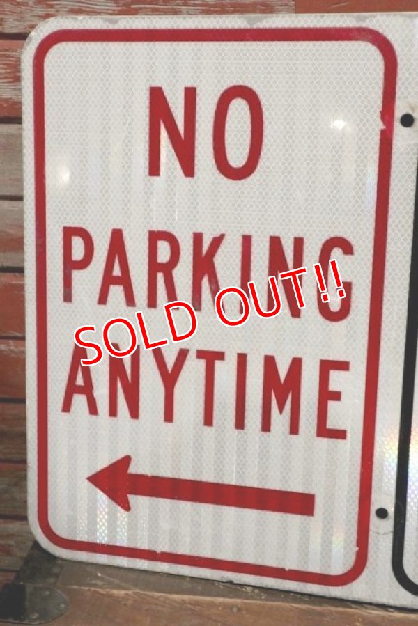 画像3: dp-211110-59 Road Sign "No Parking Any Time・Handicapped Permit Required ＄100 Fine"