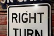 画像2: dp-211110-59 Road Sign "RIGHT TURN ONLY"