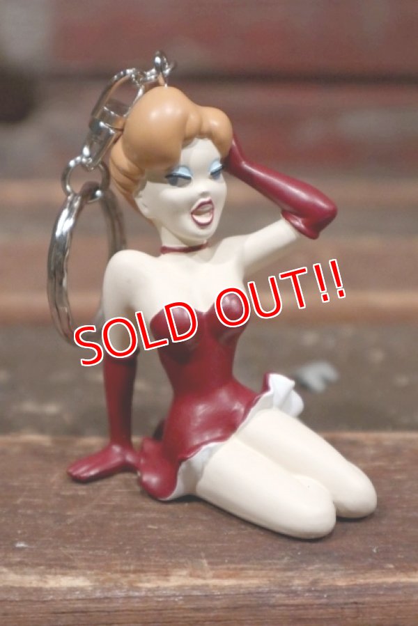 画像1: ct-211101-30 Red Hot Riding Hood / D&M 2000's Pin-Up Girl PVC Keychain