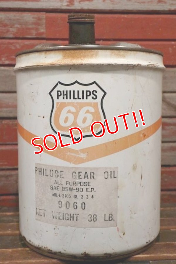 画像1: dp-211101-12 PHILLIPS 66 / 1970's 5 U.S.GALLONS Oil Can