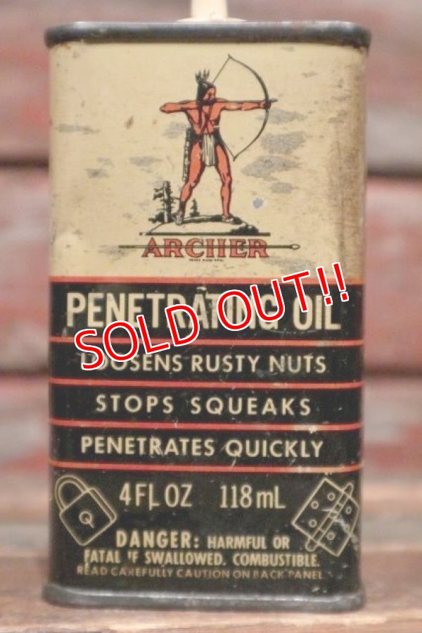 画像2: dp-211110-66 ARCHER / 1950's Penetrating Oil Can