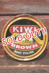 画像: dp-210901-71 KIWI / 1970's〜BOOT POLISH "BROWN" Can