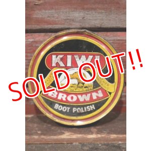画像: dp-210901-71 KIWI / 1970's〜BOOT POLISH "BROWN" Can