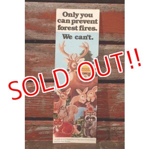 画像: ct-150217-08 Smokey Bear / 1970's Bookmark