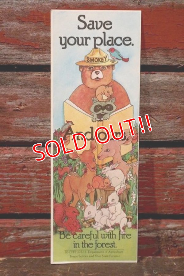 画像1: ct-150217-08 Smokey Bear / 1980's Bookmark