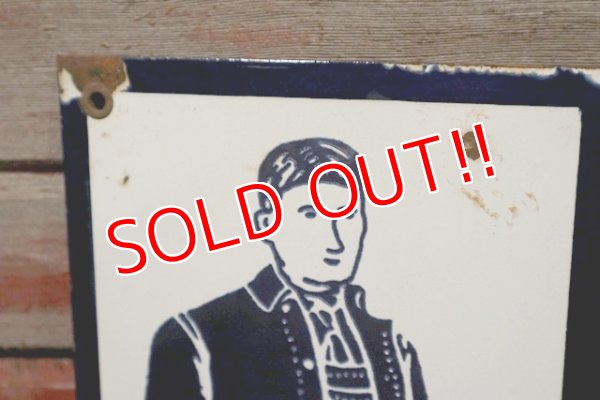 画像6: dp-211201-31 DUBBLE WARE OVERALLS / 1930's-1940's Enamel Sign