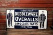 画像2: dp-211201-31 DUBBLE WARE OVERALLS / 1930's-1940's Enamel Sign