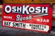 画像1: dp-211201-03 OSHKOSH / 1940's Huge Advertising Sign