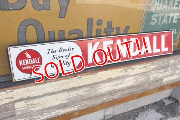 画像1: dp-211201-05 KENDALL / 1940's Metal Sign