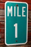 画像1: dp-211201-22 Road Sign "MILE 1"